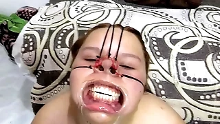 BBW BONDAGE face down cum on it
