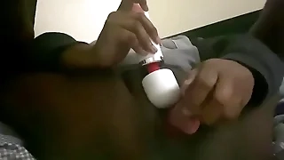 Bbw Ebony using her dildo